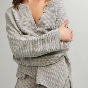 FREE PEOPLE | Hailee Gray Sweater 2-Piece  Set M